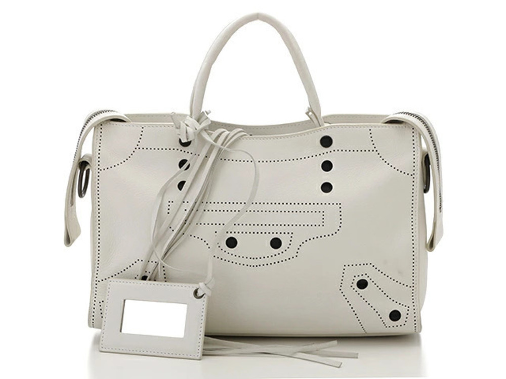 Balenciaga Bag Shoulder Blackout City Calfskin